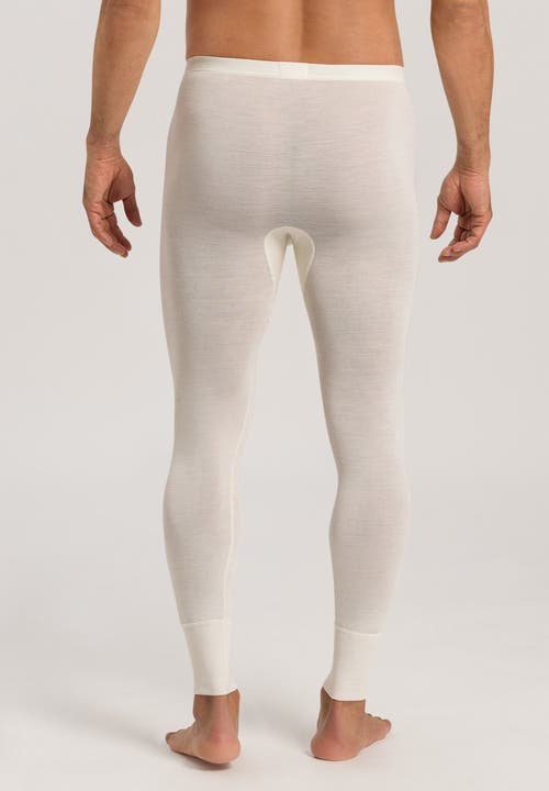 Hanro Woolen Silk Longleg In Cygne