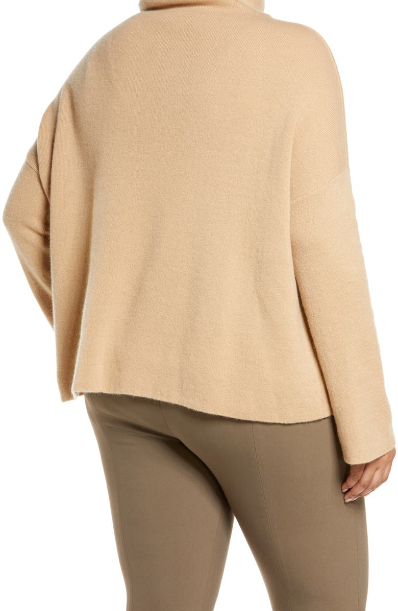 Vince Funnel Neck Wool & Cashmere Blend Sweater, Alternate, color,