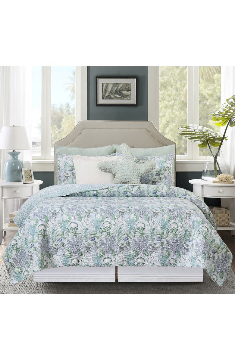 C&F Home Shoreline Waters Bedding Quilt Set, Alternate, color, Blue