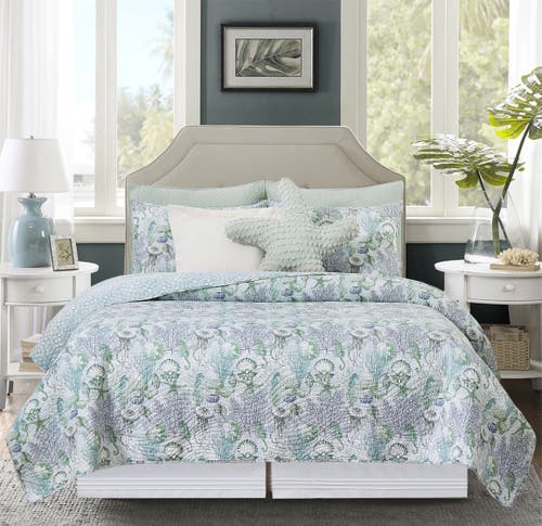 C & F Home C&f Home Shoreline Waters Bedding Quilt Set In Blue