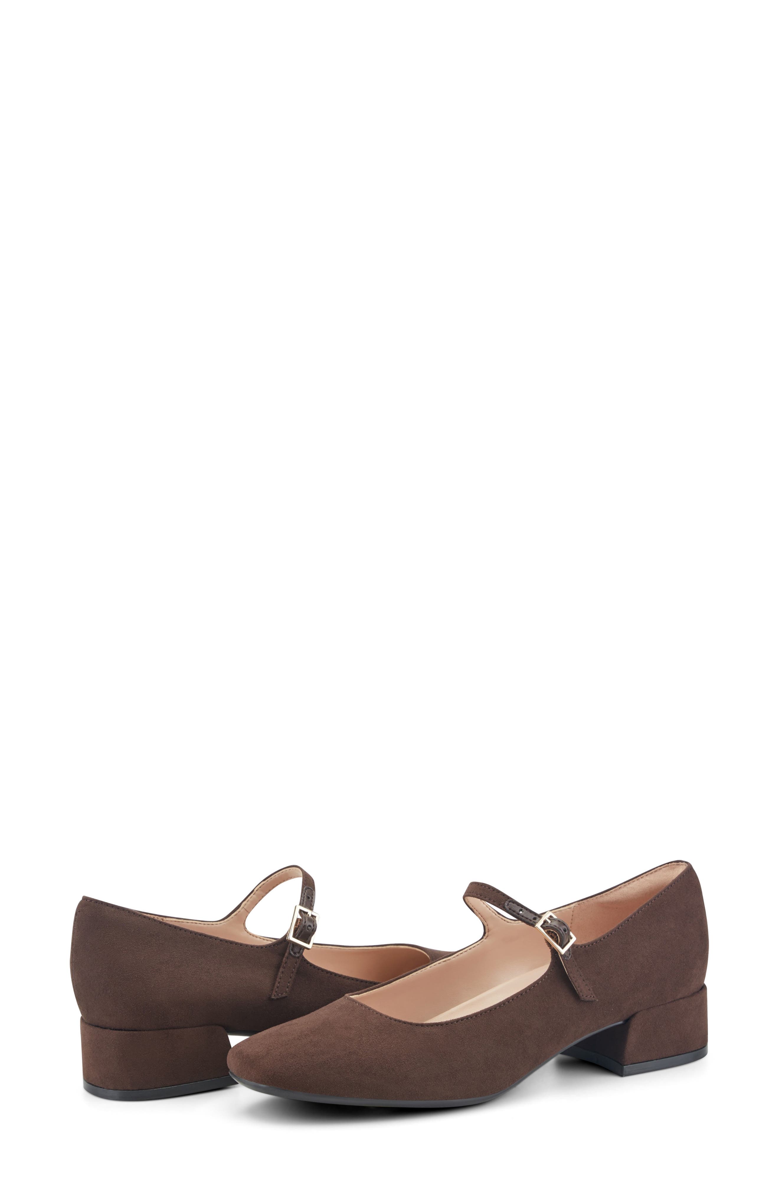 Janica2 Mary Jane Pump, Alternate, color, DARK BROWN