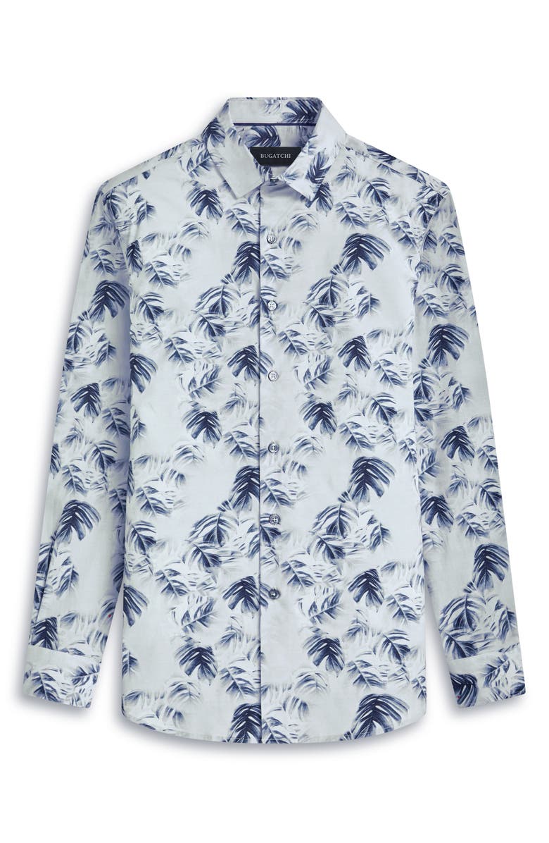 Bugatchi Julian Stretch Cotton Button-Up Shirt, Alternate, color,