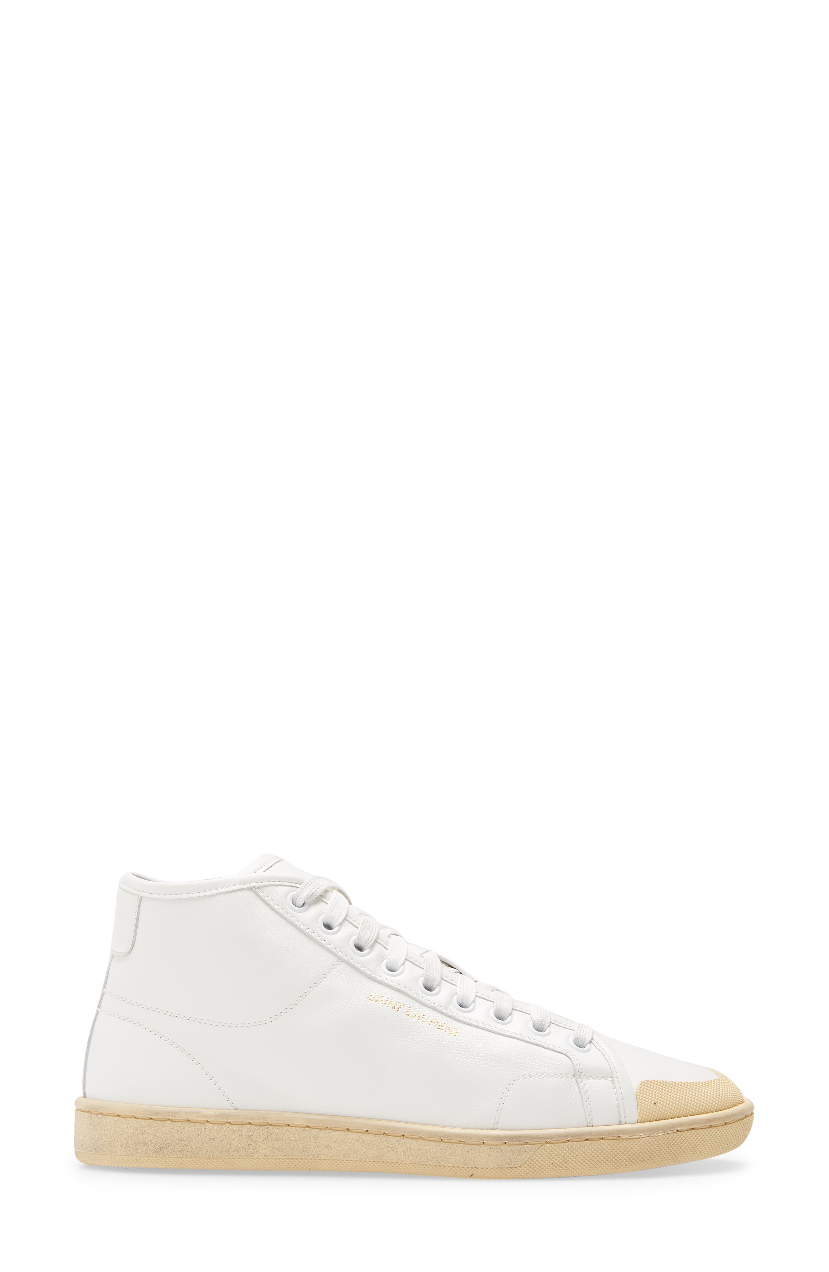 Saint Laurent Court Classic Mid Top Sneaker, Alternate, color, 