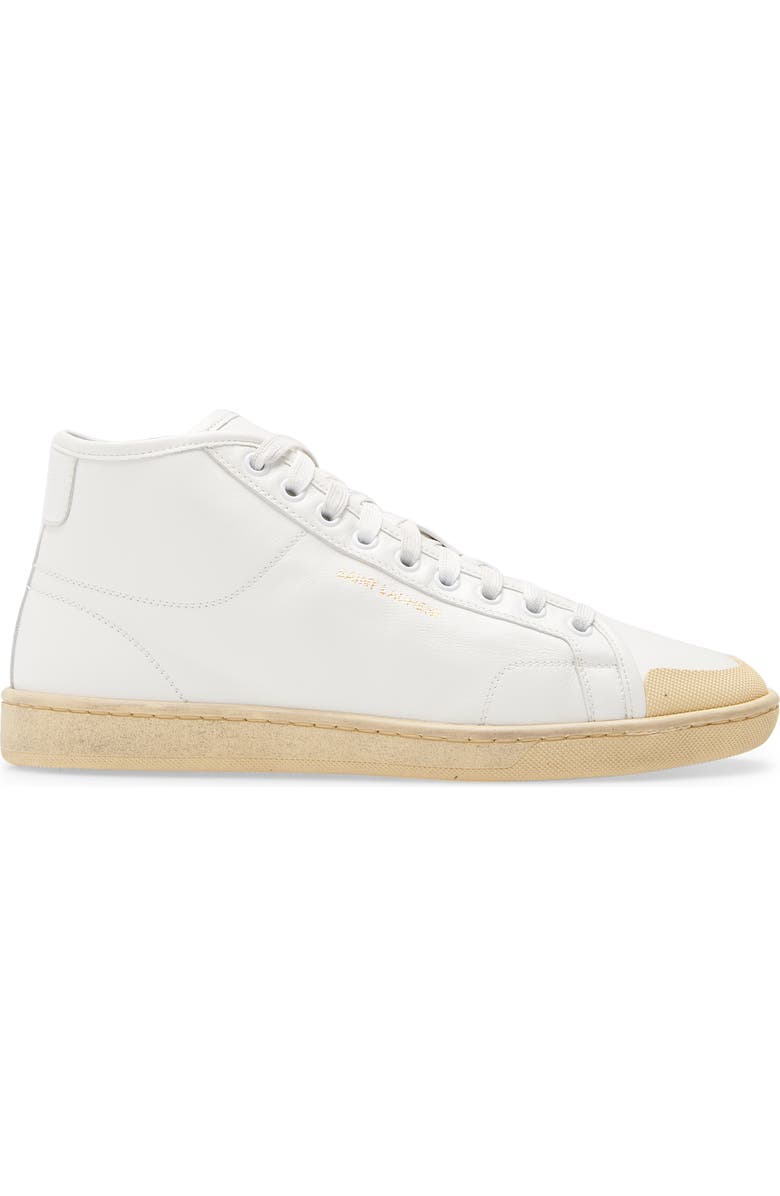 Saint Laurent Court Classic Mid Top Sneaker, Alternate, color,