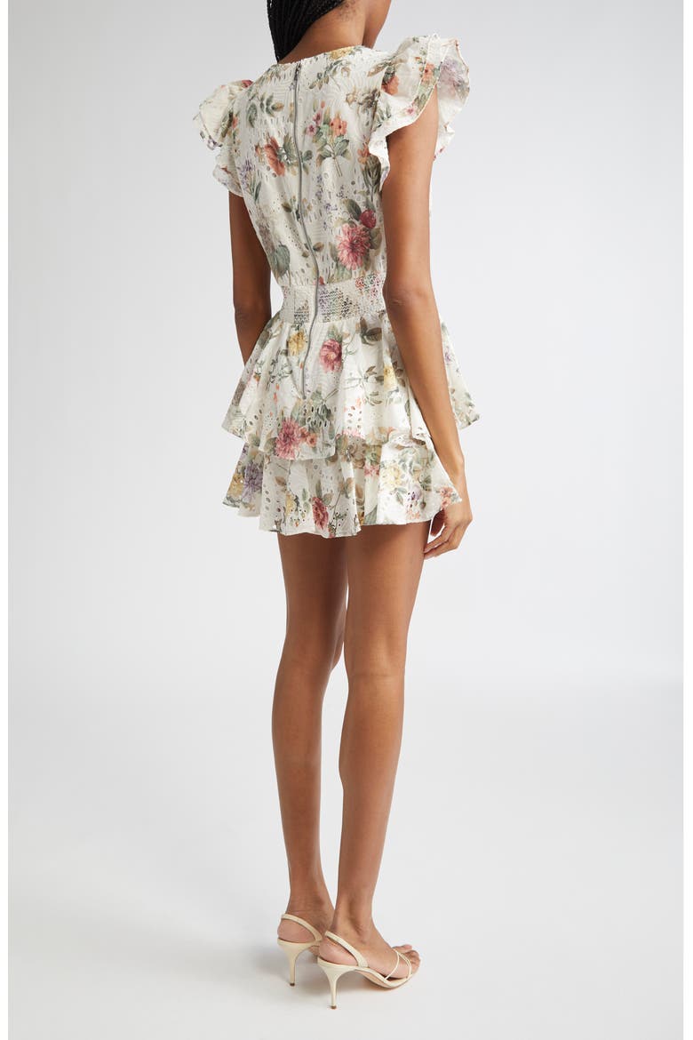 Kessie Tiered Ruffle Romper, Alternate, color, SWEET NOTHINGS