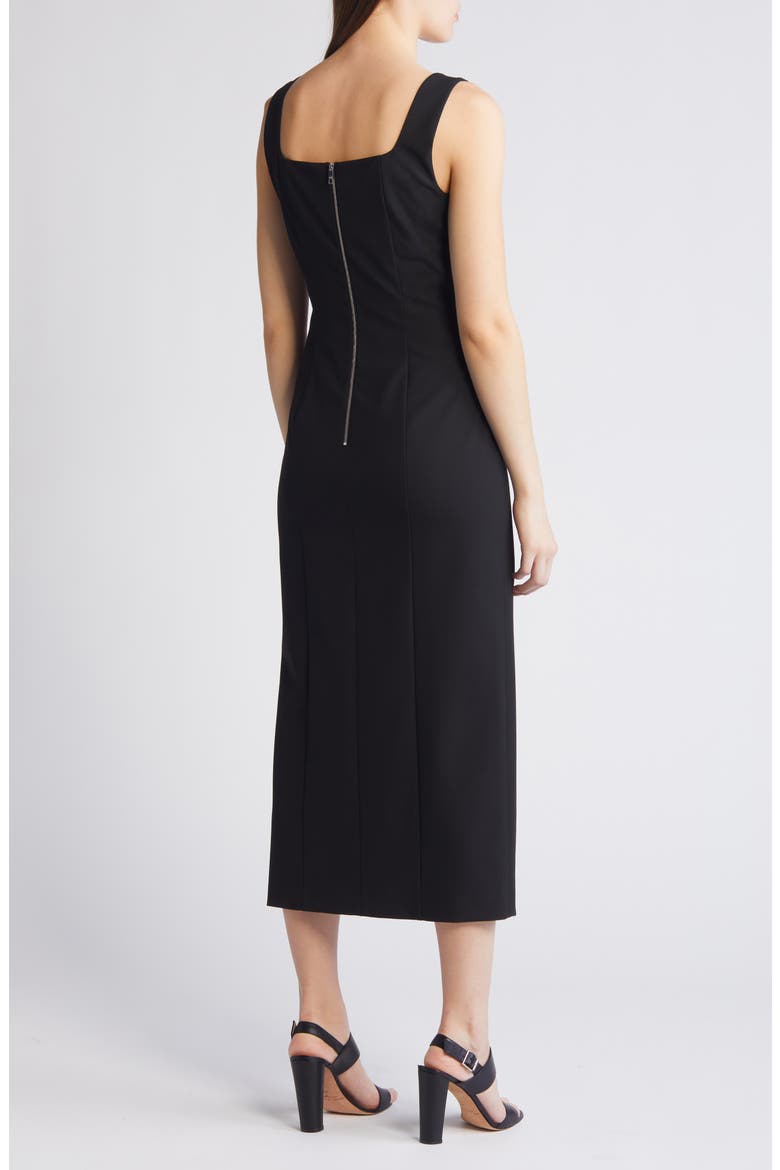 Dineza Midi Sheath Dress, Alternate, color, BLACK