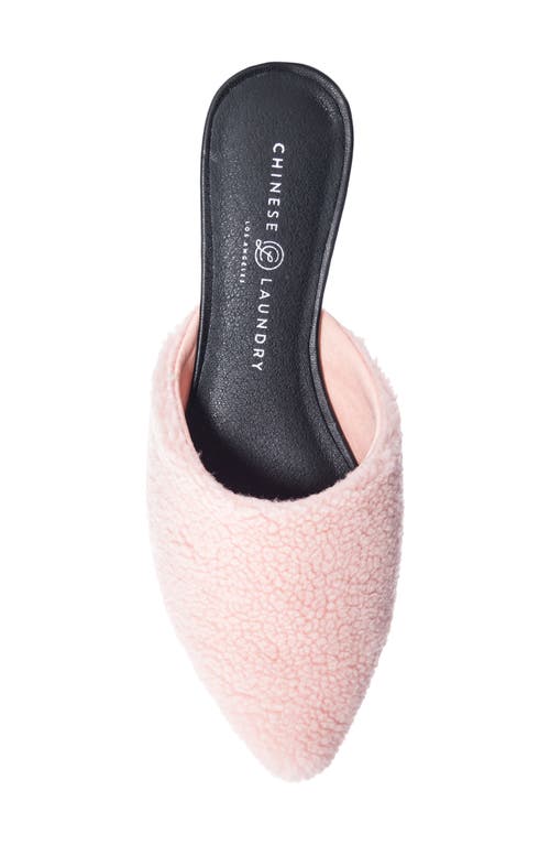Chinese Laundry Easton Mule In Pink Faux Fur