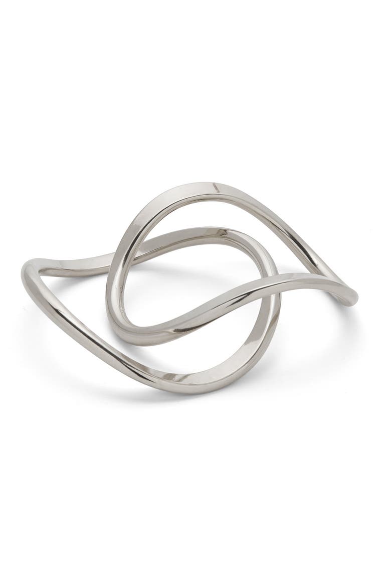 Raia Set of 2 Bangles, Main, color, SILVER