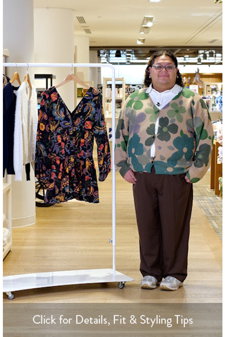 Janiero Floral Long Sleeve Bubble Hem Minidress video