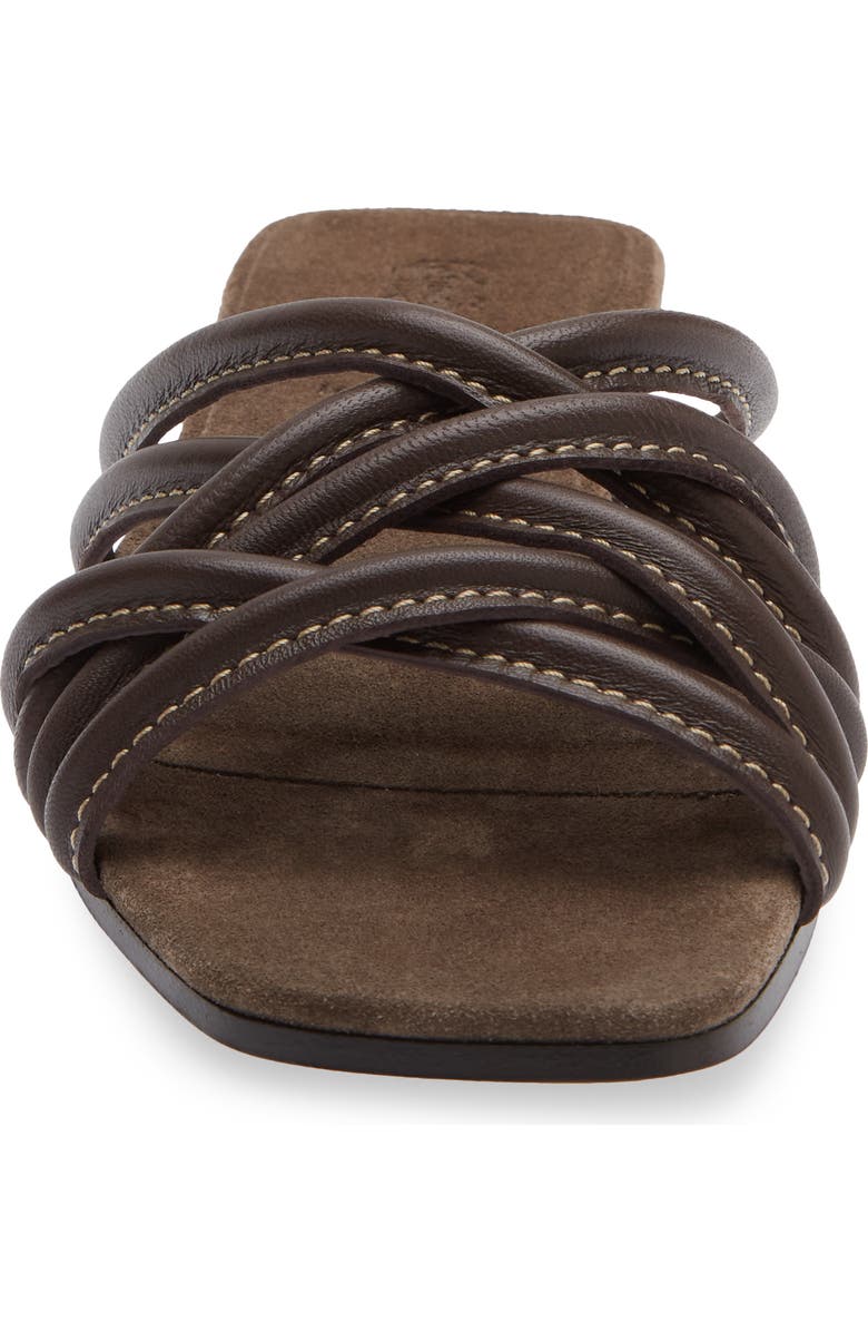Brunello Cucinelli Strappy Slide Sandal, Alternate, color, Testa Moro