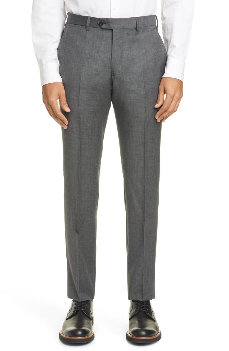 Emporio Armani G Line Trim Fit Solid Wool Suit, Alternate, color, 