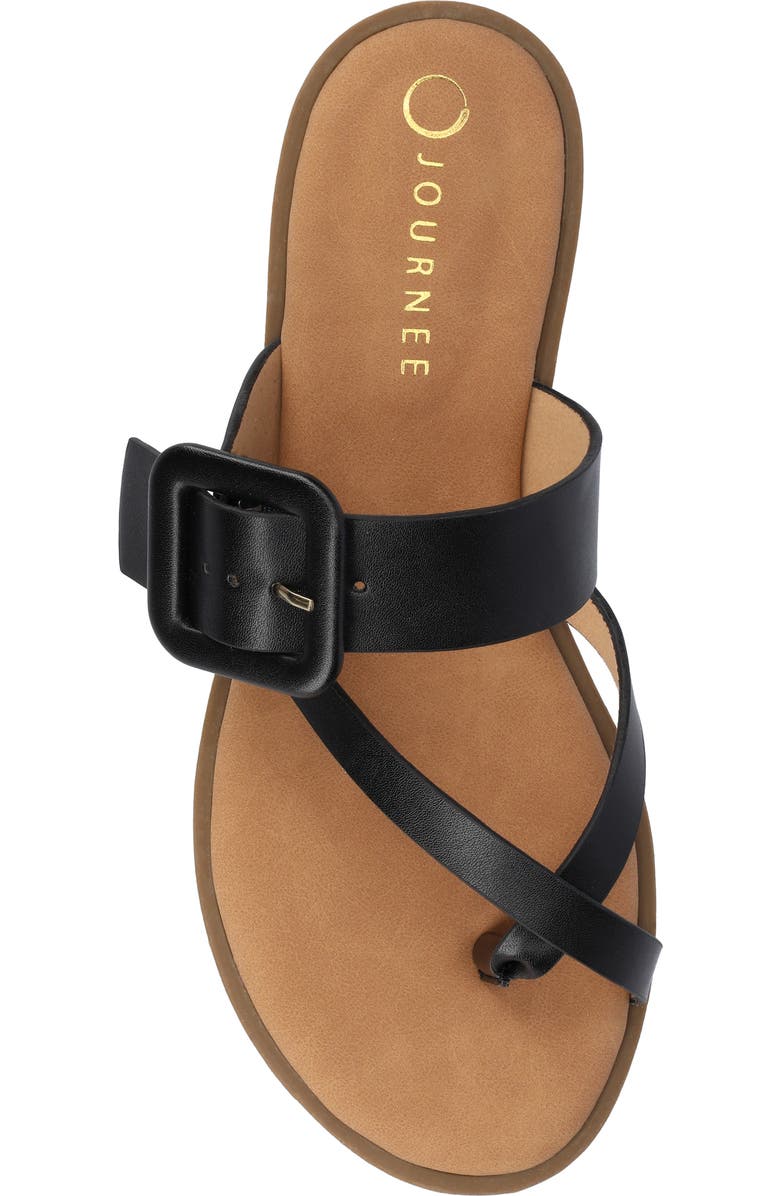 Journee Collection Layra Sandal, Alternate, color, Black Layra