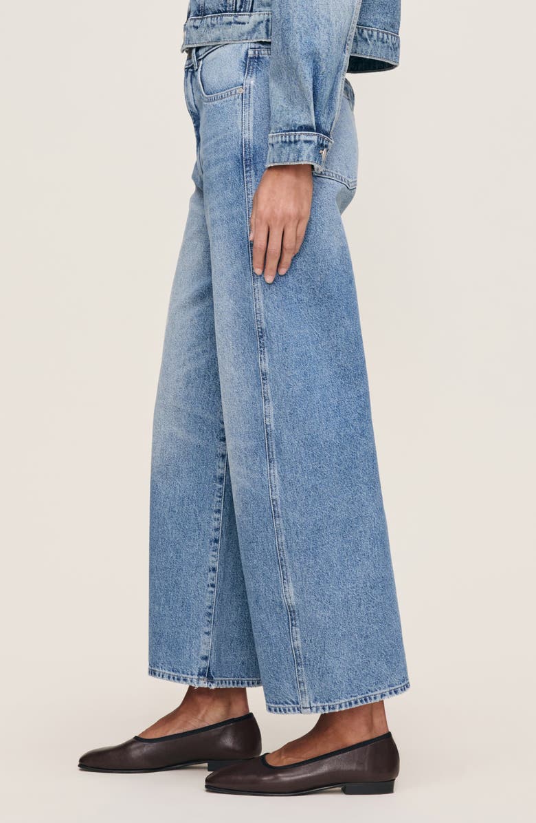 DL1961 Taylor Relaxed High Rise Barrel Jeans, Alternate, color, Lake Blue