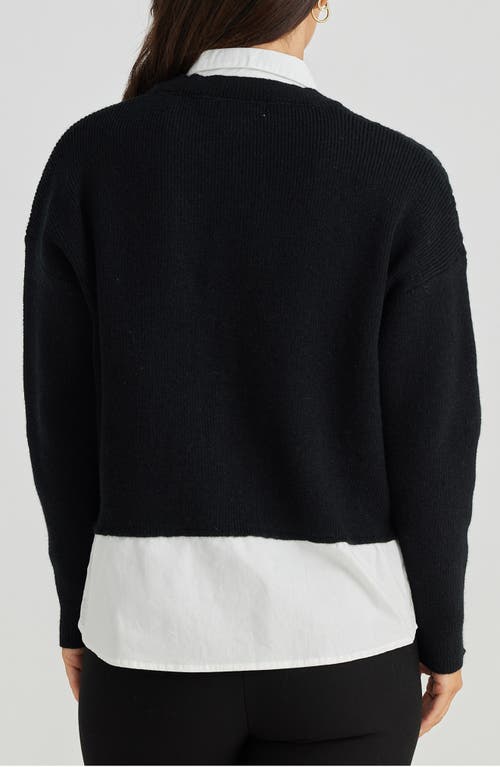 Brave + True Brave+true Shelley Shirtigan In Black W White