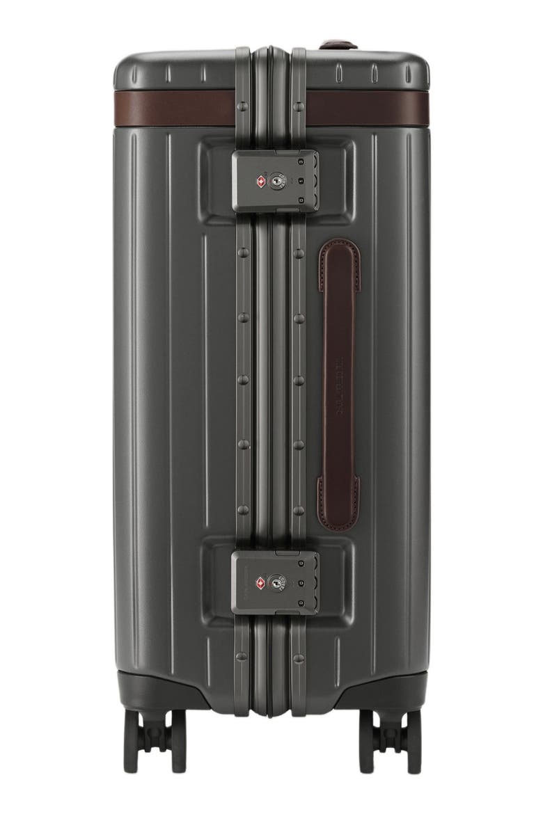 The Carry-on Suitcase, Alternate, color, Grey / Chocolate