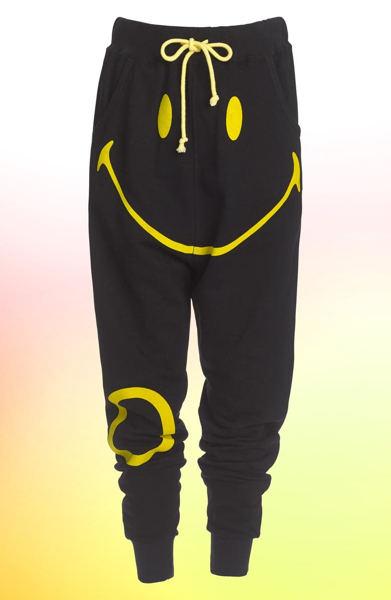 HAPPINESS Smiley Face Sweatpants, Main, color,