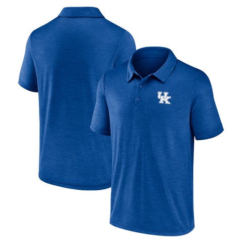Men's Fanatics Branded Royal Kentucky Wildcats Striated Primary Logo Polo