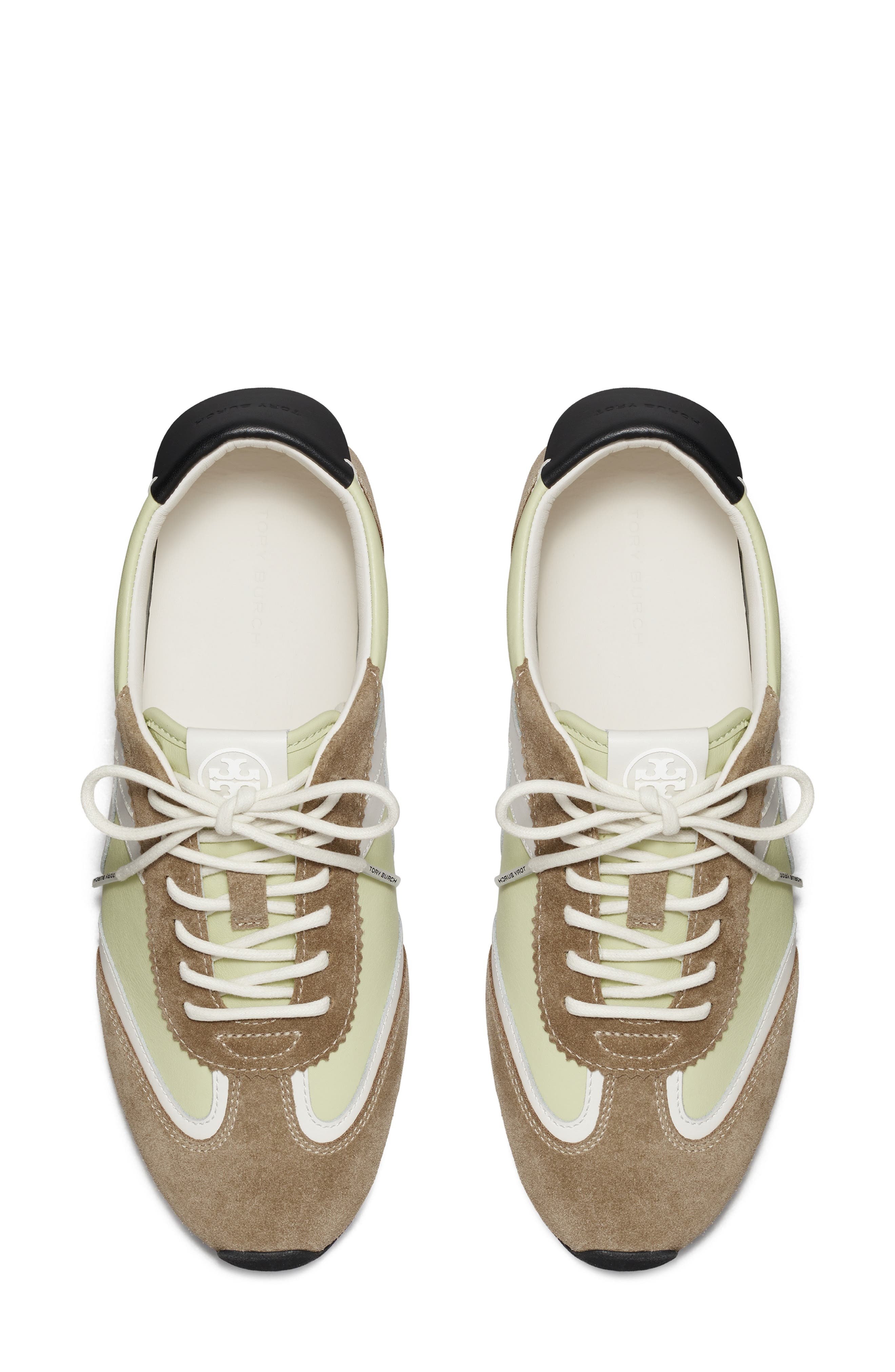 Tory Burch Hank Field Sneaker, Alternate, color, Green / Blanc / Brown