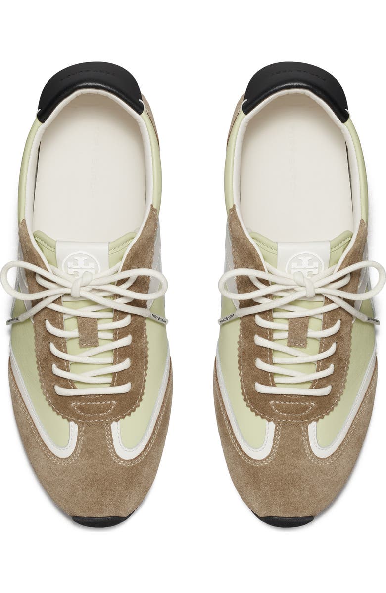 Tory Burch Hank Field Sneaker, Alternate, color, Green / Blanc / Brown