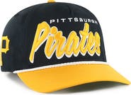 '47 Men's '47 Black Pittsburgh Pirates Dropshadow Rope Hitch Adjustable Hat
