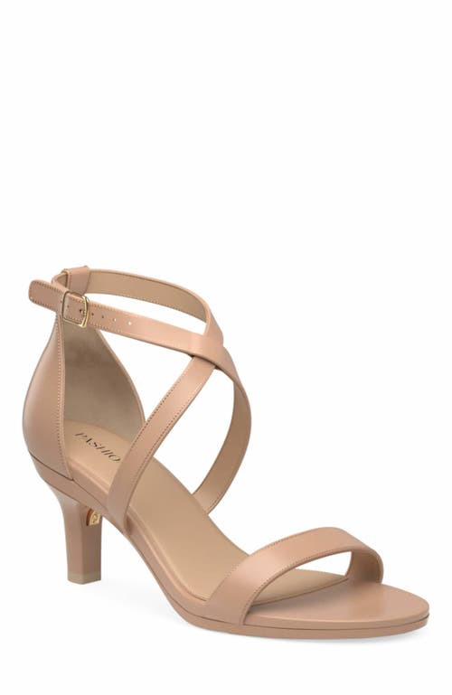 Pashion Footwear The Sandal 3" Stiletto Heel in Latte Leather  product