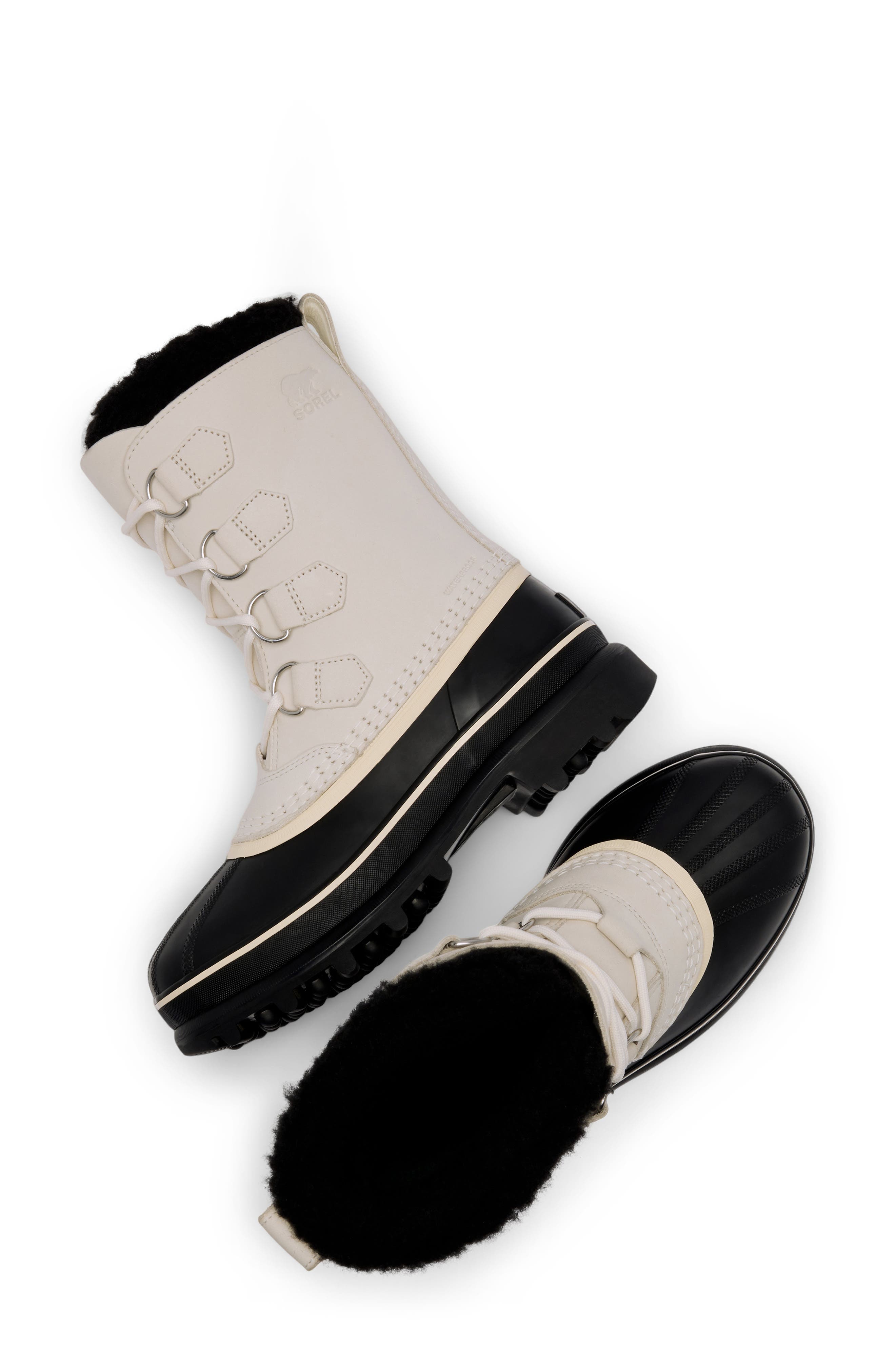 Caribou™ WP Waterproof Boot, Alternate, color, CHALK/ BLACK