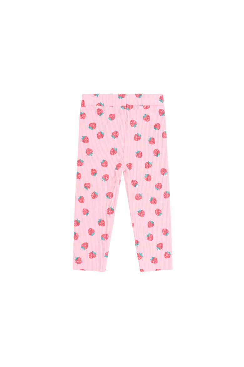 Strawberry Print Rib Legging, Alternate, color, Strawberry Print