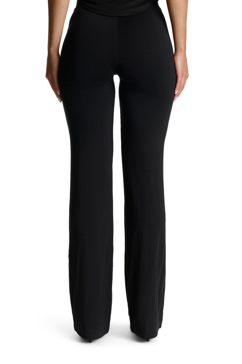 Smooth Straight Leg Pants, Alternate, color, BLACK