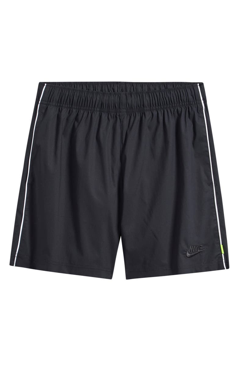 Nike Kids' Woven Drawstring Shorts, Main, color, Black/ Black/ White/ Black