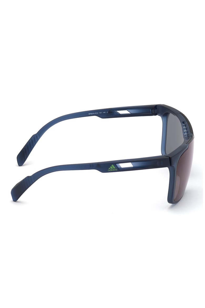 Shield Sunglasses, Alternate, color, MATTE BLUE / BLUE