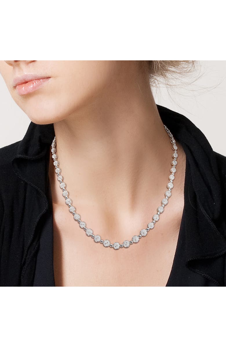 DELMAR Diamond Tennis Necklace - 0.5ct., Alternate, color, White