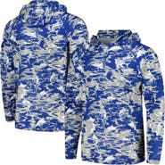 Columbia Men's Columbia Royal Kentucky Wildcats PFG Terminal Tackle Omni-Shade Rippled Long Sleeve Hooded T-Shirt