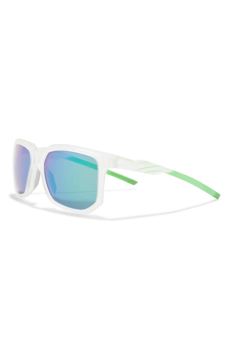 Sport 56mm Square Sunglasses, Alternate, color, CRYSTAL CRYSTAL GREEN