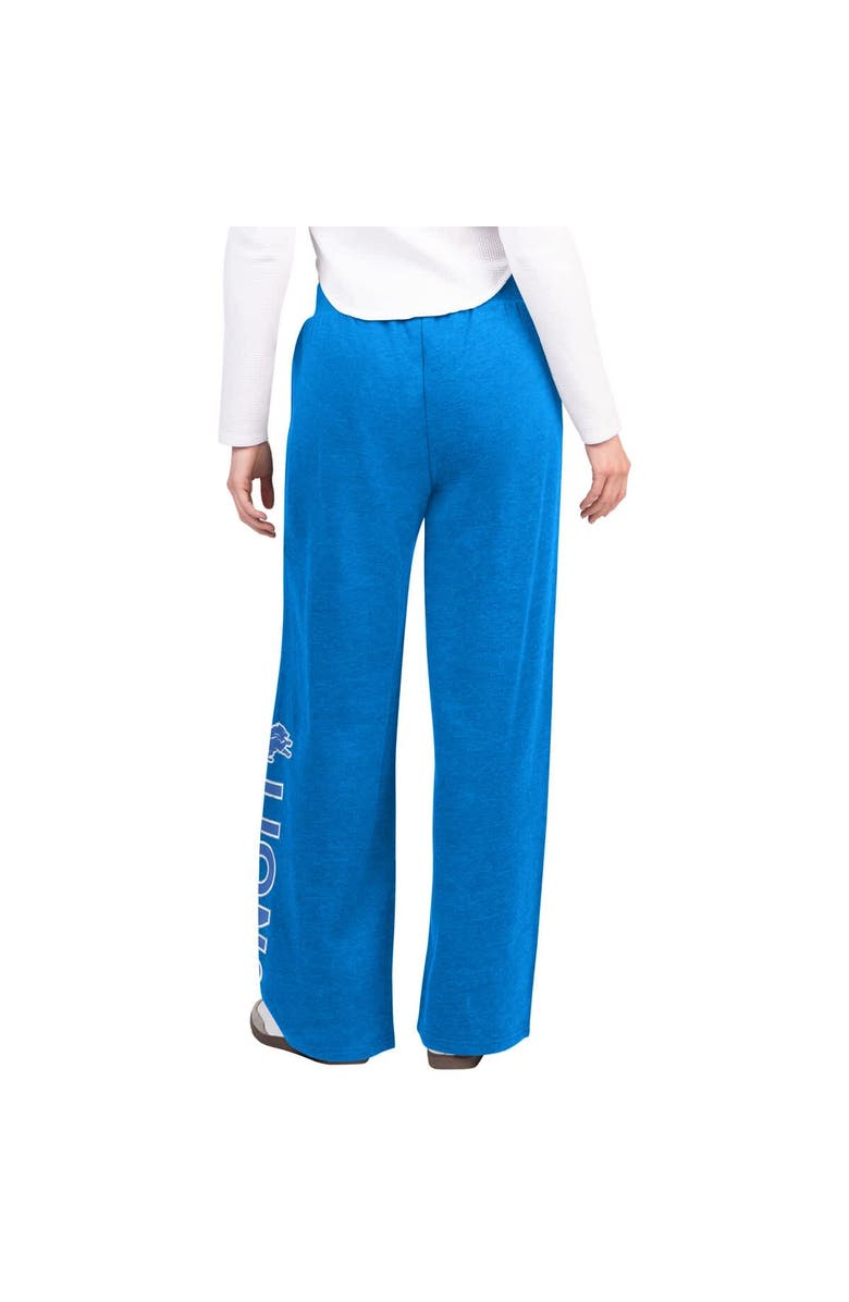 G-III 4HER BY CARL BANKS Women's G-III 4Her by Carl Banks Blue Detroit Lions Field Wide Leg Sweatpants, Alternate, color, Blue