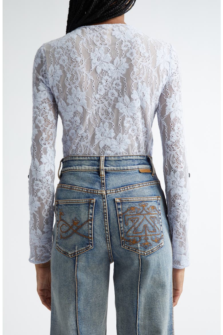 Lace Bodysuit, Alternate, color, LIGHT BLUE