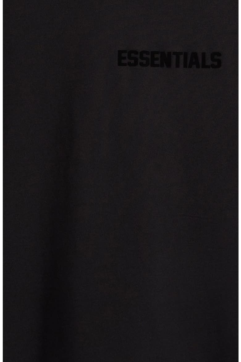 Kids' Essentials V-Neck Cotton Graphic T-Shirt, Alternate, color, JET BLACK