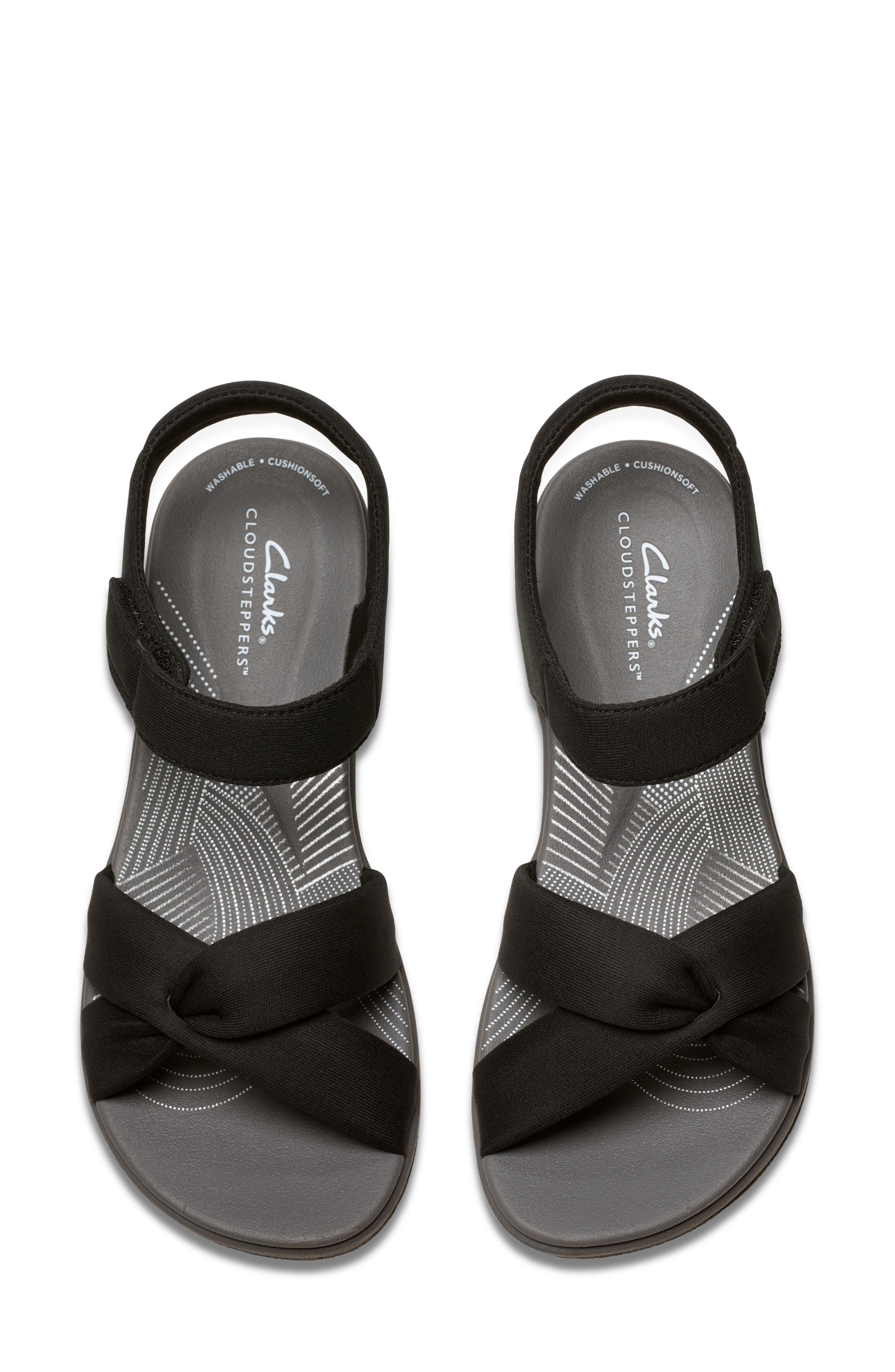 Clarks<sup>®</sup> Arla Daisy Sandal, Alternate, color, Black