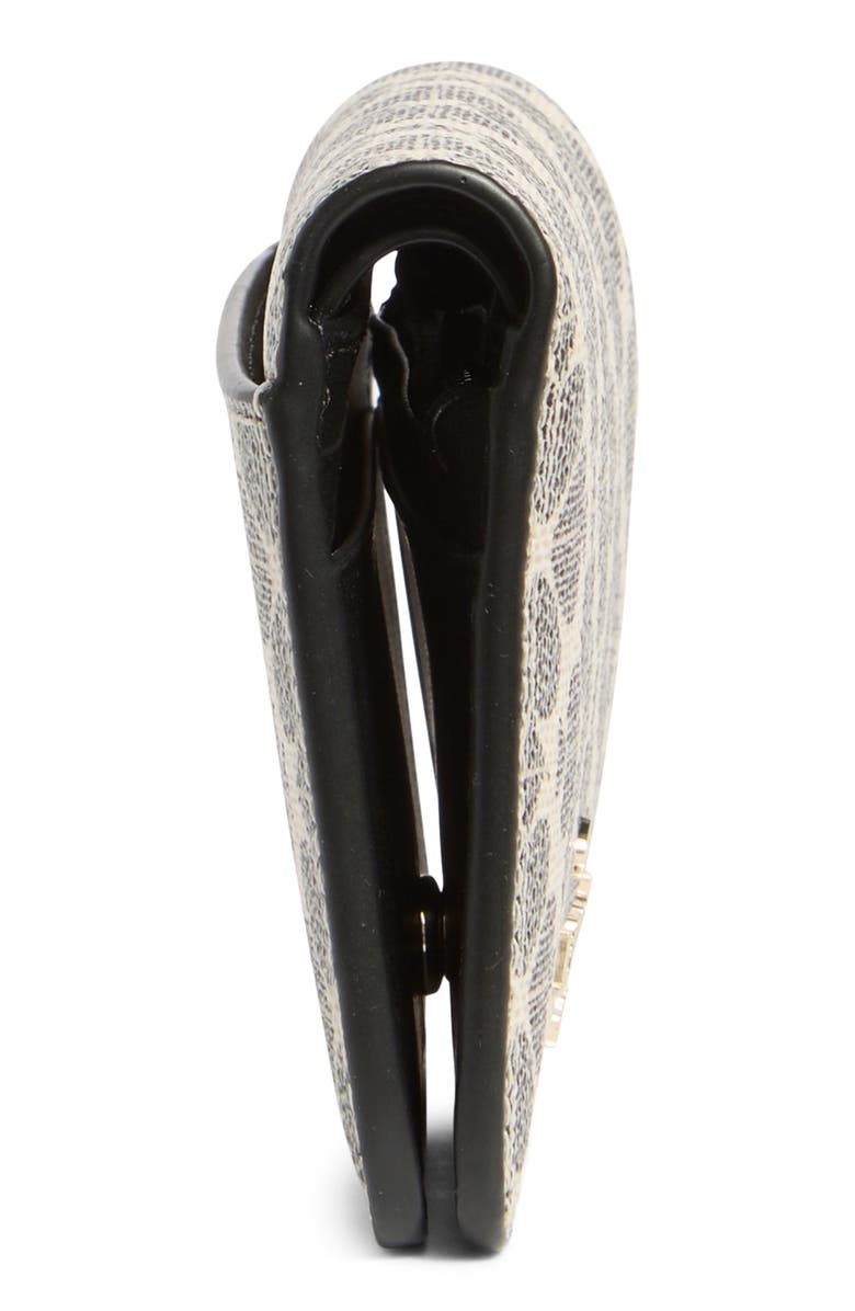 Kate Spade New York signature spade flower small bifold wallet, Alternate, color, Black/ Ivory