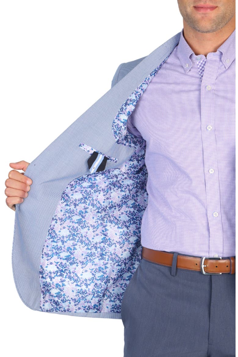 Minihoundstooth Sport Coat, Alternate, color, BLUE