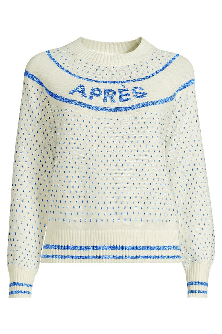 Drifter Raglan Sleeve Easy Fit Sweater, Alternate, color, Bright Cerulean Apres