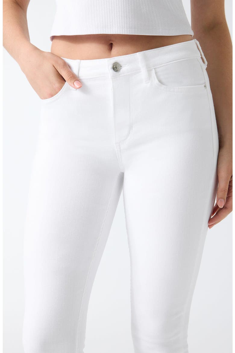 1981 High Waist Skinny Jeans, Alternate, color, WHITE