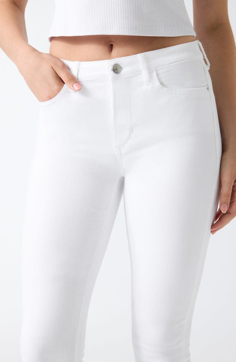 GUESS 1981 High Waist Skinny Jeans, Alternate, color, White