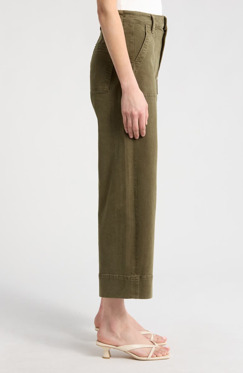 PAIGE Cameron High Waist Ankle Wide Leg Utility Jeans, Alternate, color, Vintage Meadow Spring