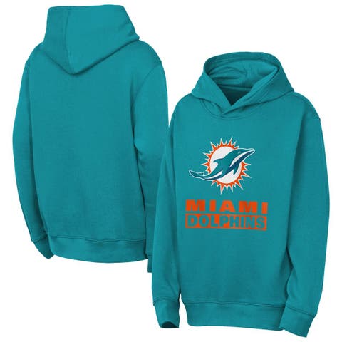 Youth Outerstuff  Aqua Miami Dolphins Back to Basics Hoodie
