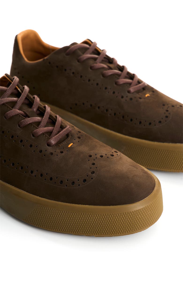 Velez Suede Leather Lace-Up Shoes, Alternate, color, Brown