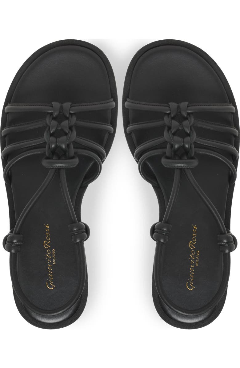Gianvito Rossi Hebe Sandal, Alternate, color, Black Leather