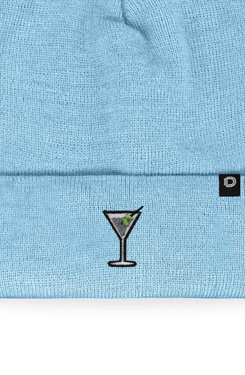 Dalix Martini Beanie Cap In Blue