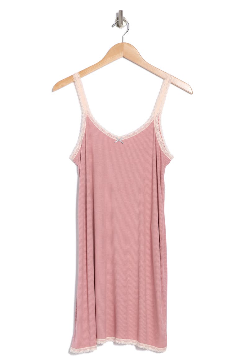 Revival Rib Chemise, Alternate, color, MAUVE