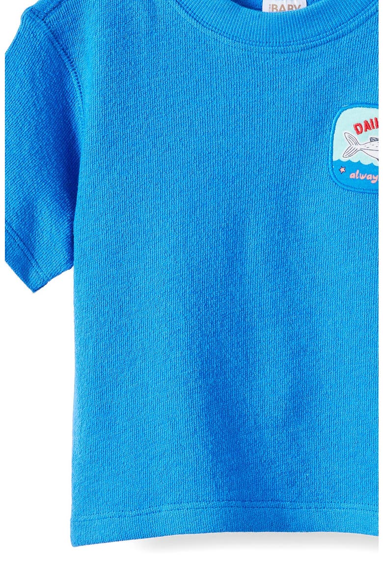 Baby Textured Tee, Alternate, color, Harbour Blue Daily Catch