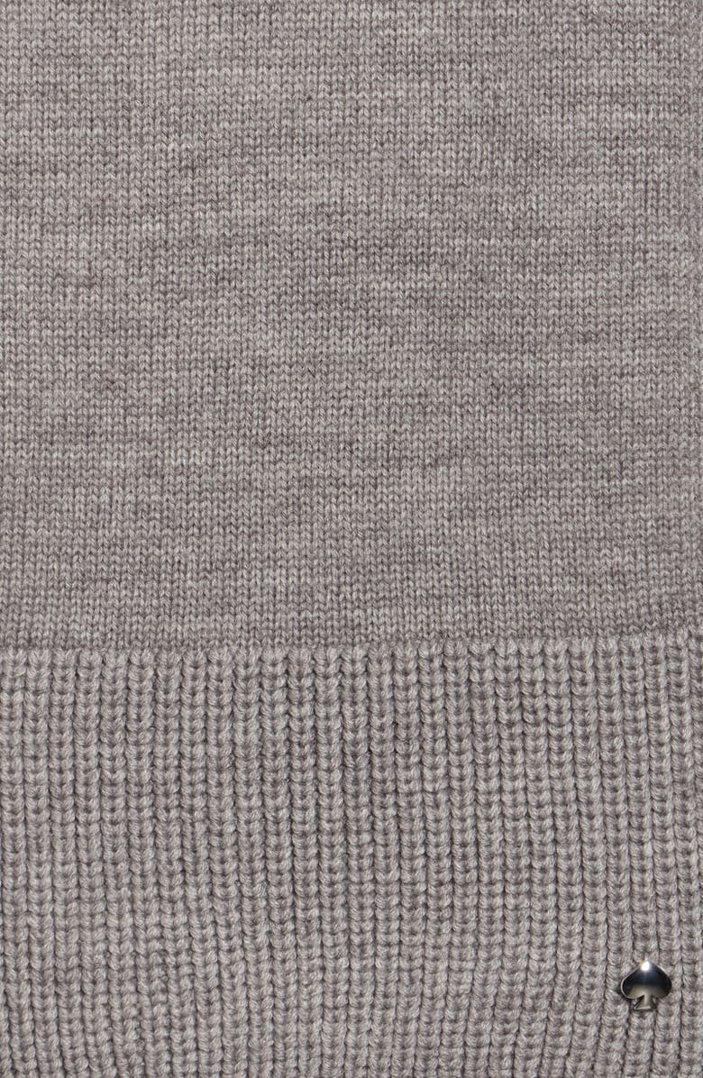 Kate Spade New York knit scarf, Alternate, color, Heather Grey